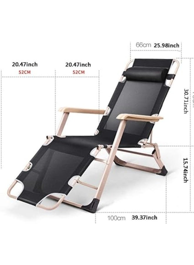 Sun Lounger, Garden Chairs Reclining Foldable Lounge Chair Outdoor Folding Sun Lounger Chair Zero Gravity For Outdoor, Camping, Patio, Lawn (Blue) - Image 4